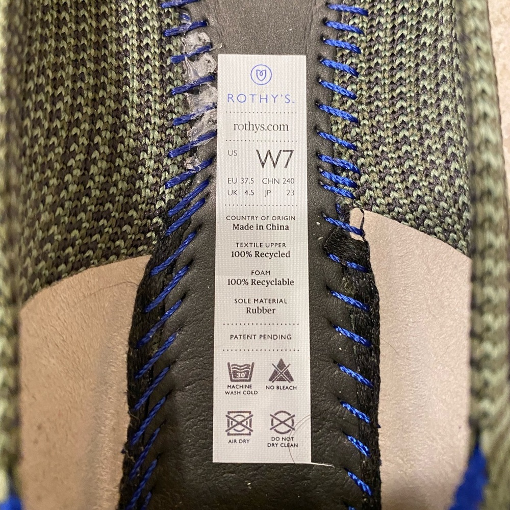 Rothy’s Olive Camo Point - Picture 3 of 6
